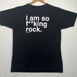 Tim Minchin‎ concert release “I am so F**king rock” Black T-shirt Men Medium New